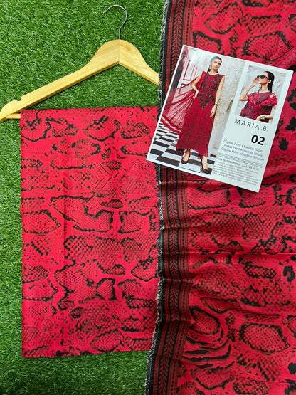 MARIA B KHADDAR THREE PIECE