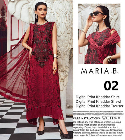 MARIA B KHADDAR THREE PIECE