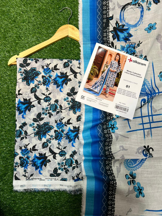 AL KARAM KHADDAR THREE PIECE