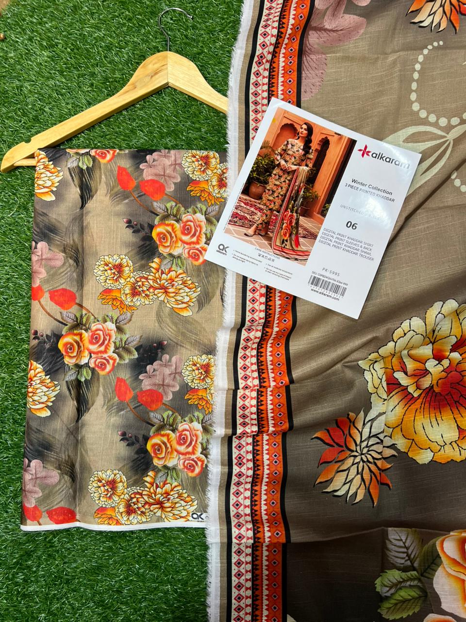 AL KARAM KHADDAR THREE PIECE