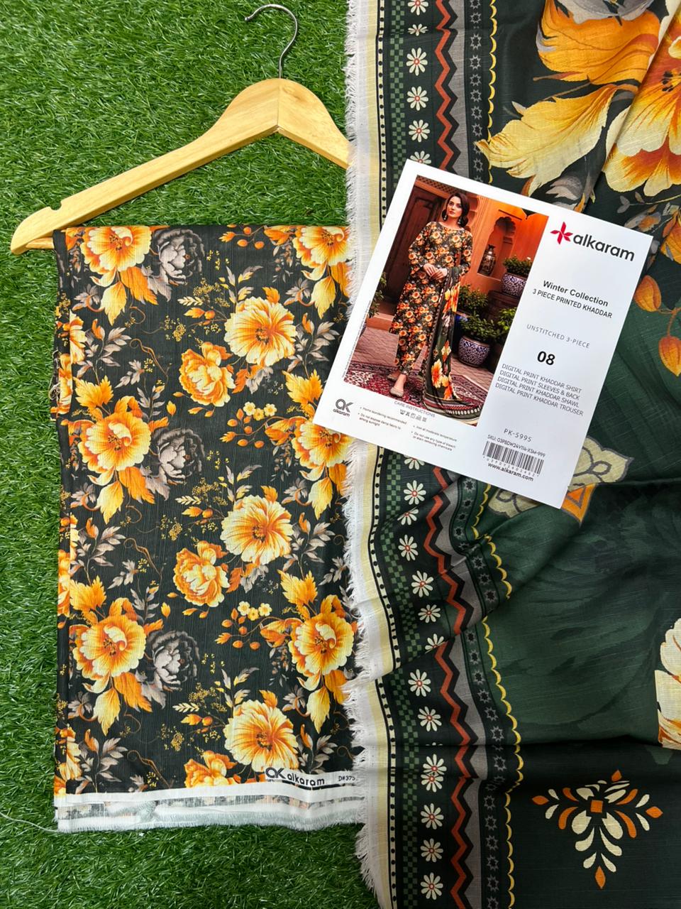 AL KARAM KHADDAR THREE PIECE