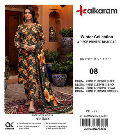 AL KARAM KHADDAR THREE PIECE