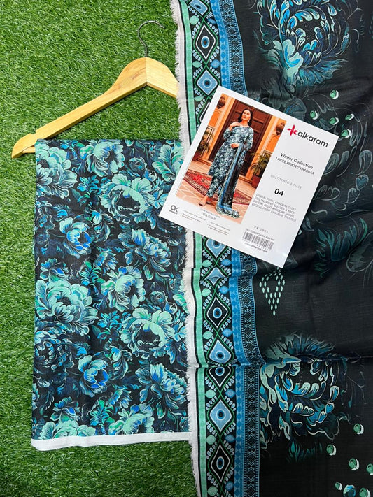 AL KARAM KHADDAR THREE PIECE