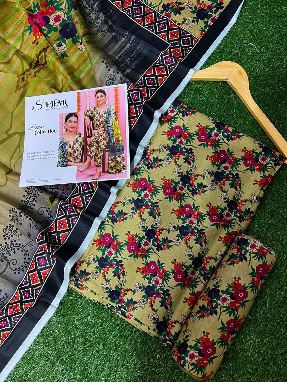 SAHAR DIGITAL LAWN THREE PIECE