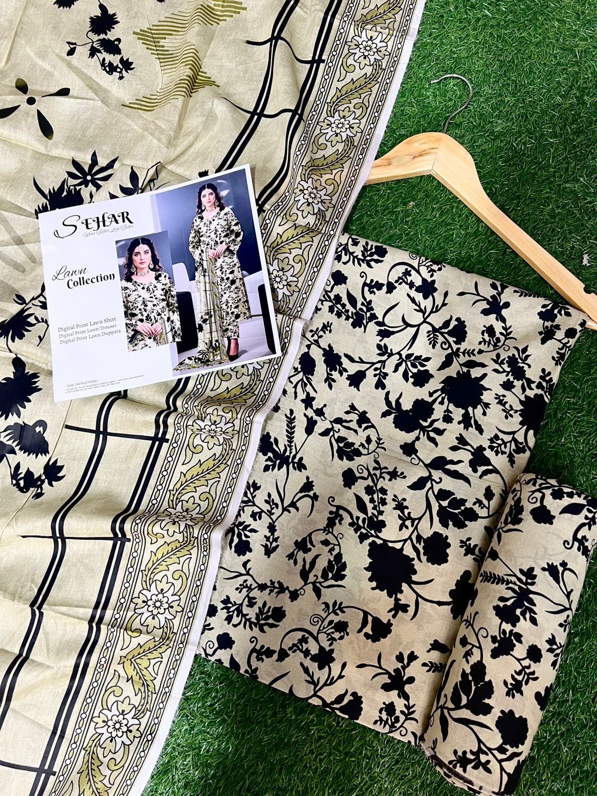 SAHAR DIGITAL LAWN THREE PIECE