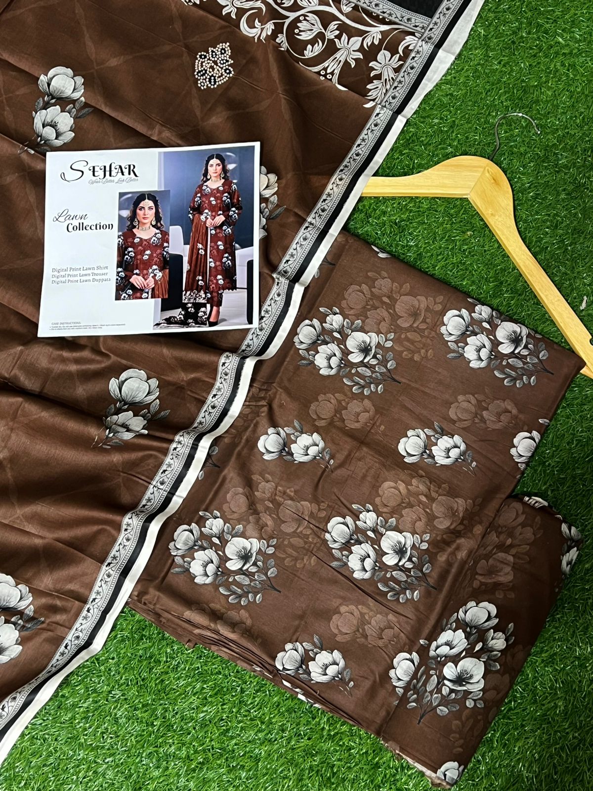 SAHAR DIGITAL LAWN THREE PIECE