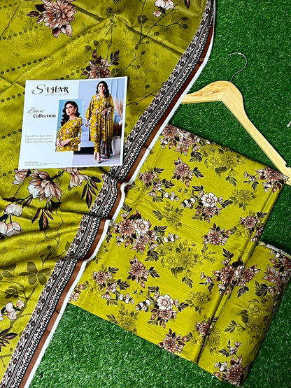 SAHAR DIGITAL LAWN THREE PIECE