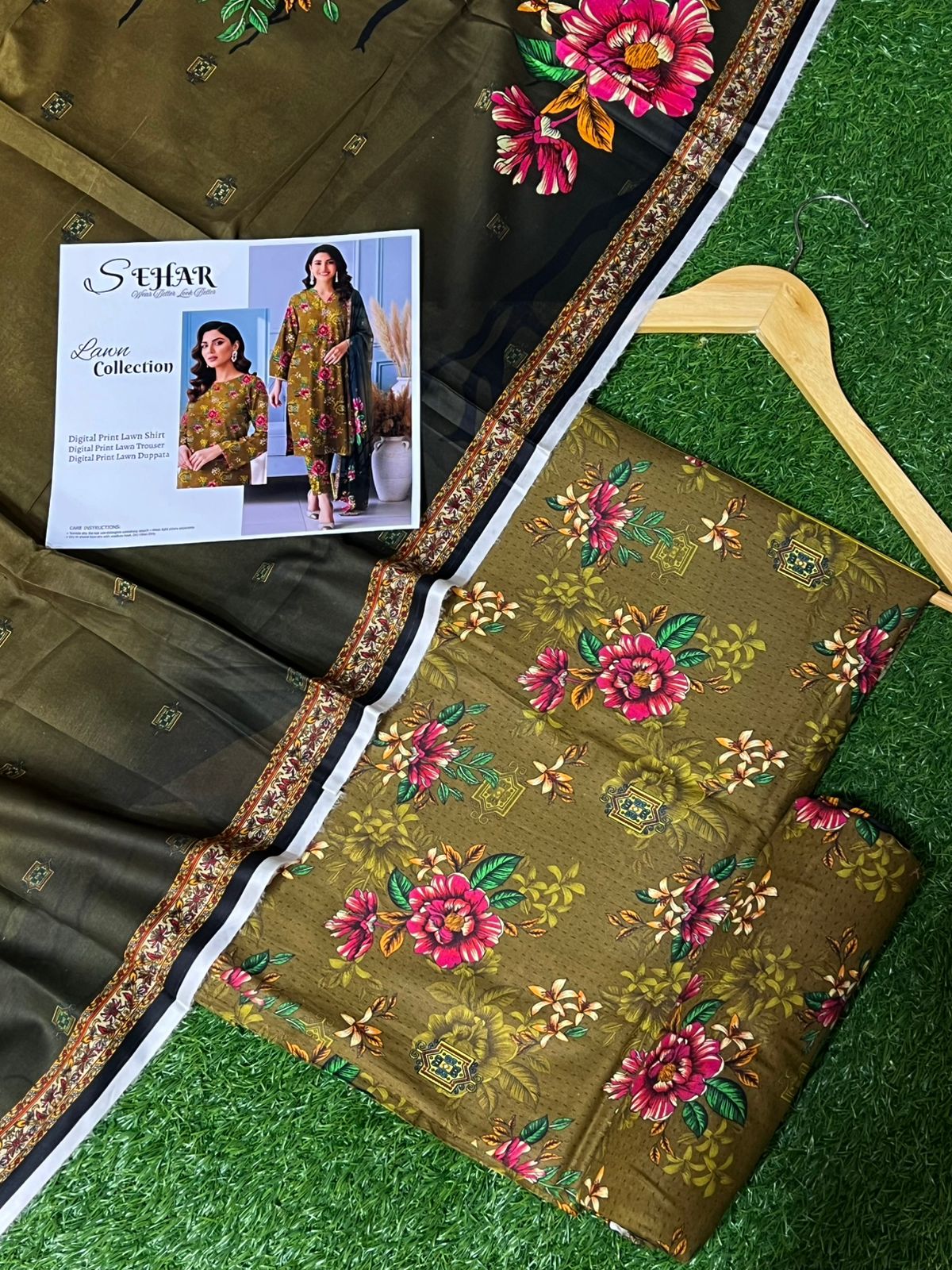 SAHAR DIGITAL LAWN THREE PIECE