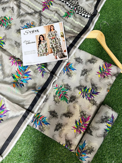 SAHAR DIGITAL LAWN THREE PIECE