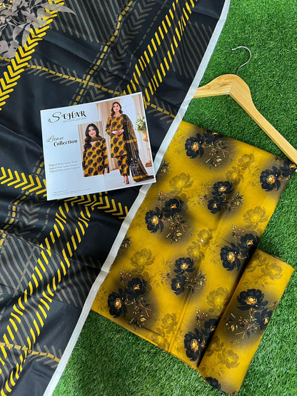 SAHAR DIGITAL LAWN THREE PIECE