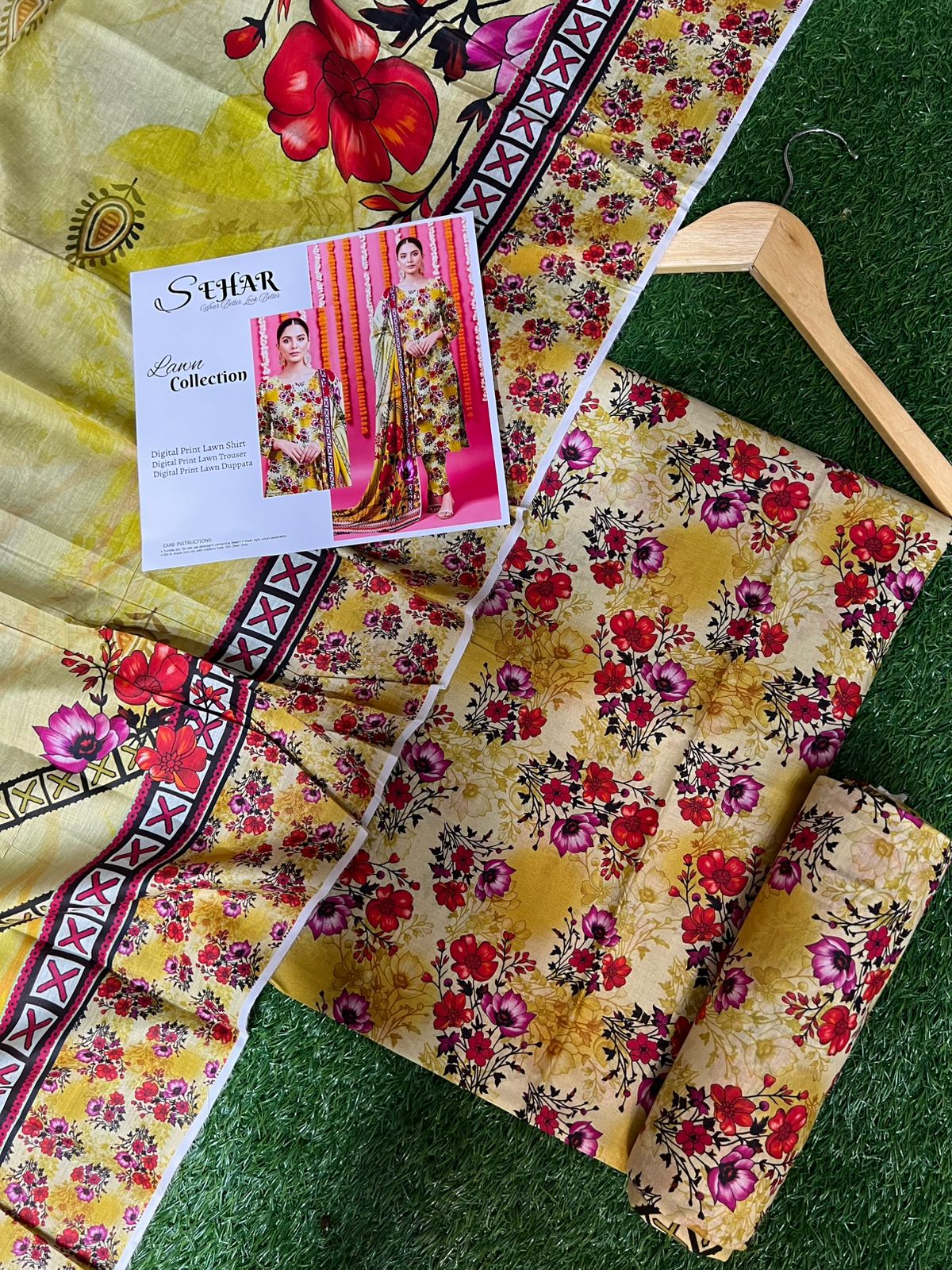 SAHAR DIGITAL LAWN THREE PIECE