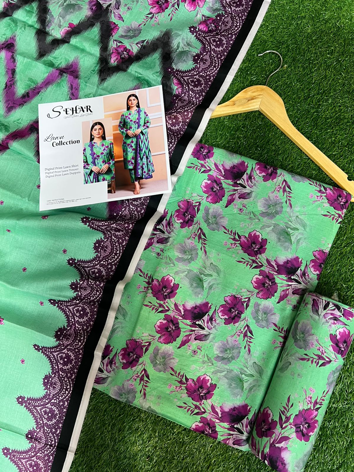 SAHAR DIGITAL LAWN THREE PIECE