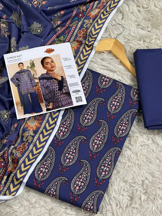 3 PIECE - KHAADI DORYA LAWN THREE PIECE
