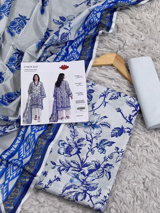 3 PIECE - KHAADI DORYA LAWN THREE PIECE