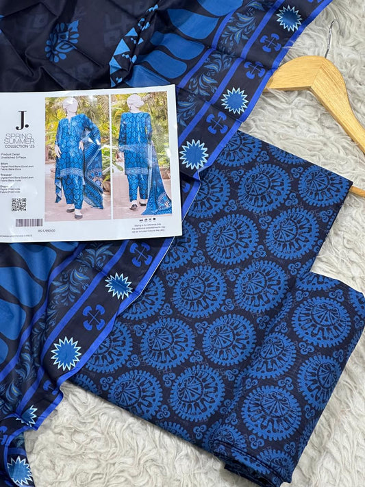 3 PIECE - J. DORYA LAWN THREE PIECE