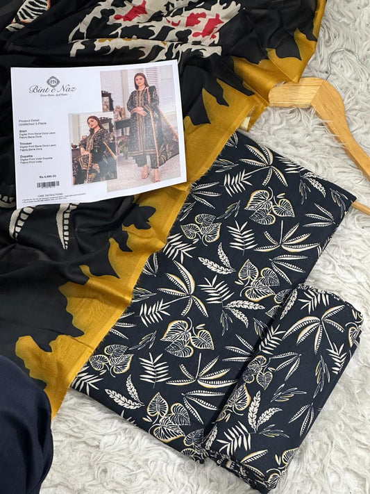 3 PIECE - BINT E NAZ DORYA LAWN THREE PIECE