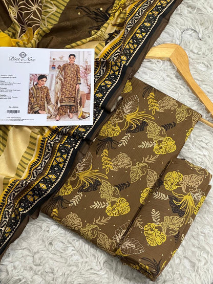 3 PIECE - BINT E NAZ DORYA LAWN THREE PIECE