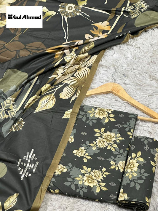3-PIECE GUL AHMAD LAWN PRINTED