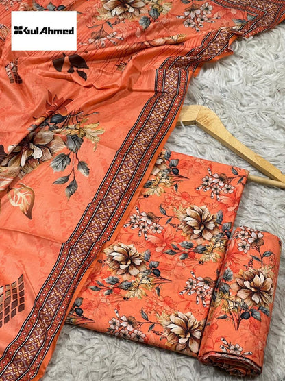 3-PIECE GUL AHMAD LAWN PRINTED