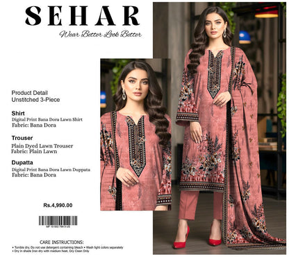 SEHAR DORYA LAWN THREE PIECE
