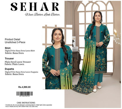 SEHAR DORYA LAWN THREE PIECE