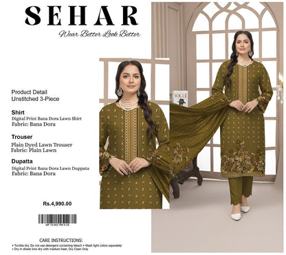 SEHAR DORYA LAWN THREE PIECE
