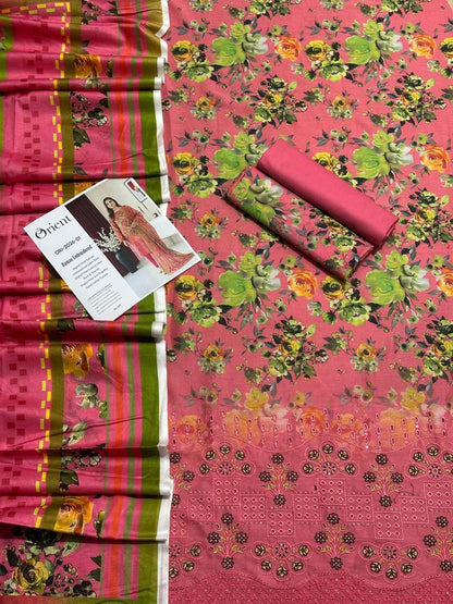 3 PIECE - ORIENT EMBROIDERY LAWN