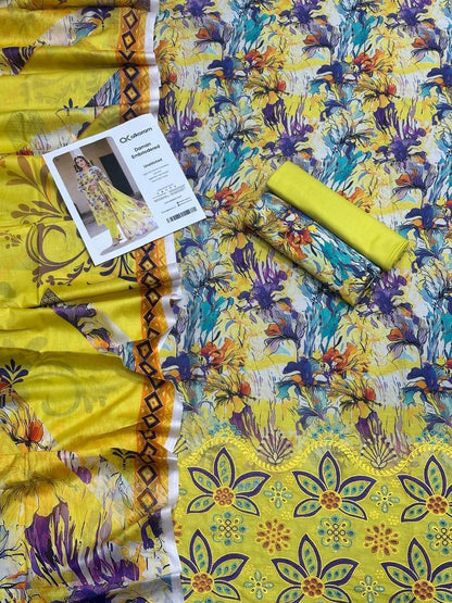 3 PIECE -AL KARAM EMBROIDERY LAWN