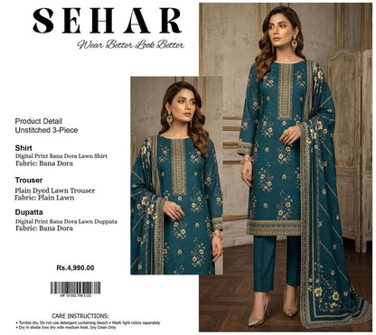 SEHAR DORYA LAWN THREE PIECE