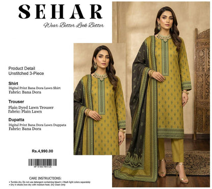 SEHAR DORYA LAWN THREE PIECE