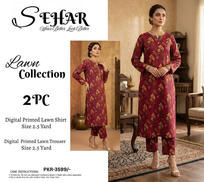 SEHAR LUXURY LAWN TWO PIECE
