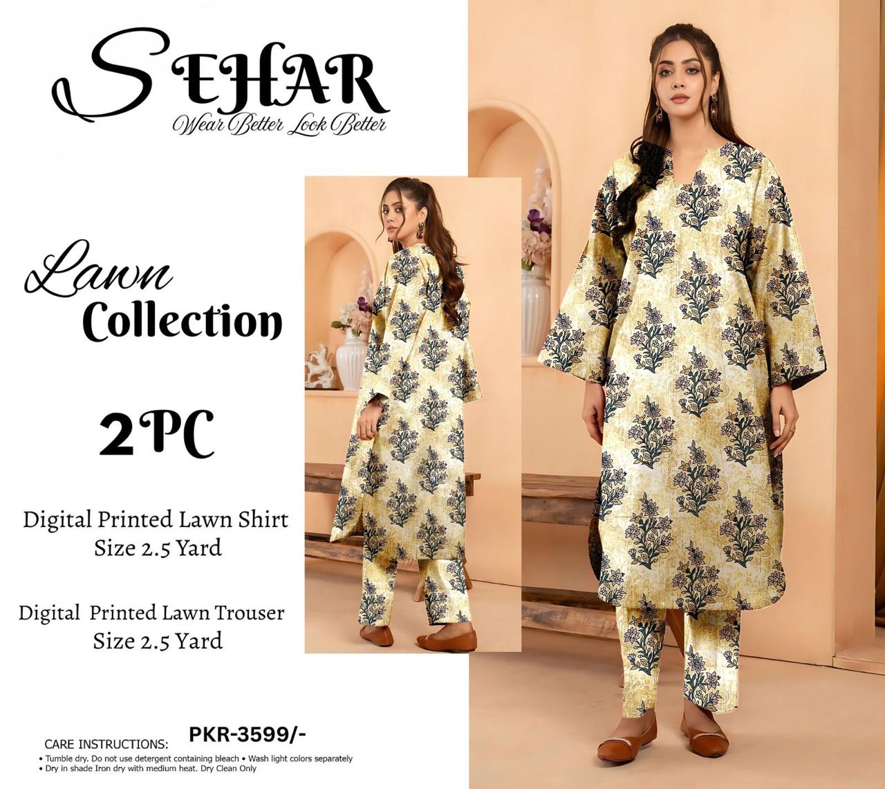 SEHAR LUXURY LAWN TWO PIECE