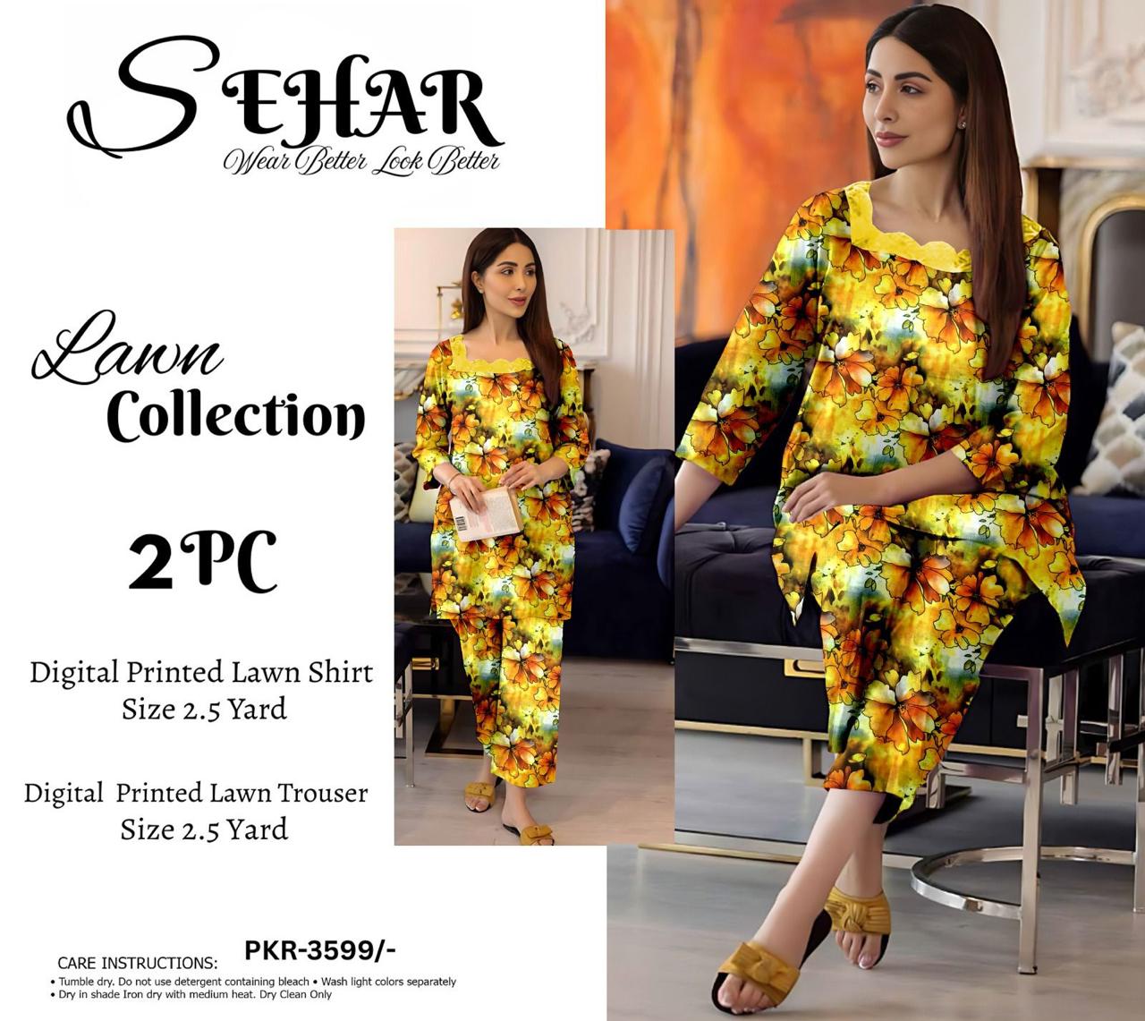 SEHAR LUXURY LAWN TWO PIECE