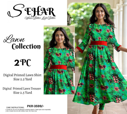 SEHAR LUXURY LAWN TWO PIECE