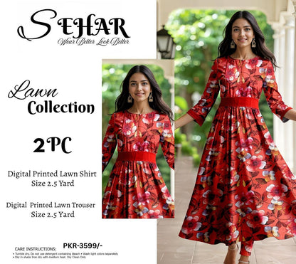 SEHAR LUXURY LAWN TWO PIECE