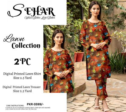 SEHAR LUXURY LAWN TWO PIECE