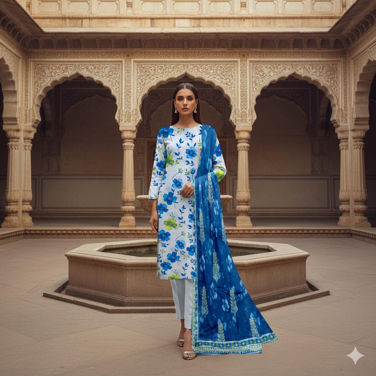 KHAADI LAWN THREE PIECE