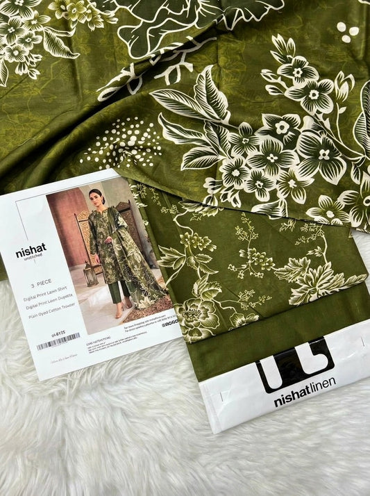 NISHAT LAWN THREE PIECE