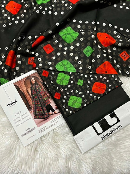 NISHAT LAWN THREE PIECE