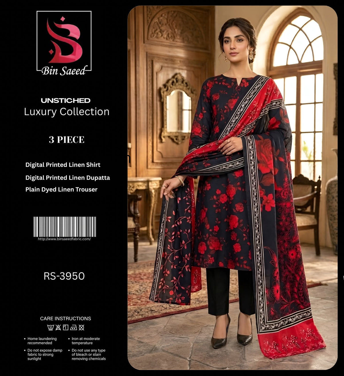 BIN SAEED LINEN 3-PIECE