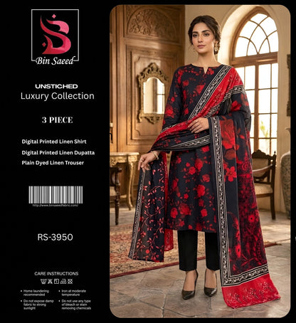 BIN SAEED LINEN 3-PIECE