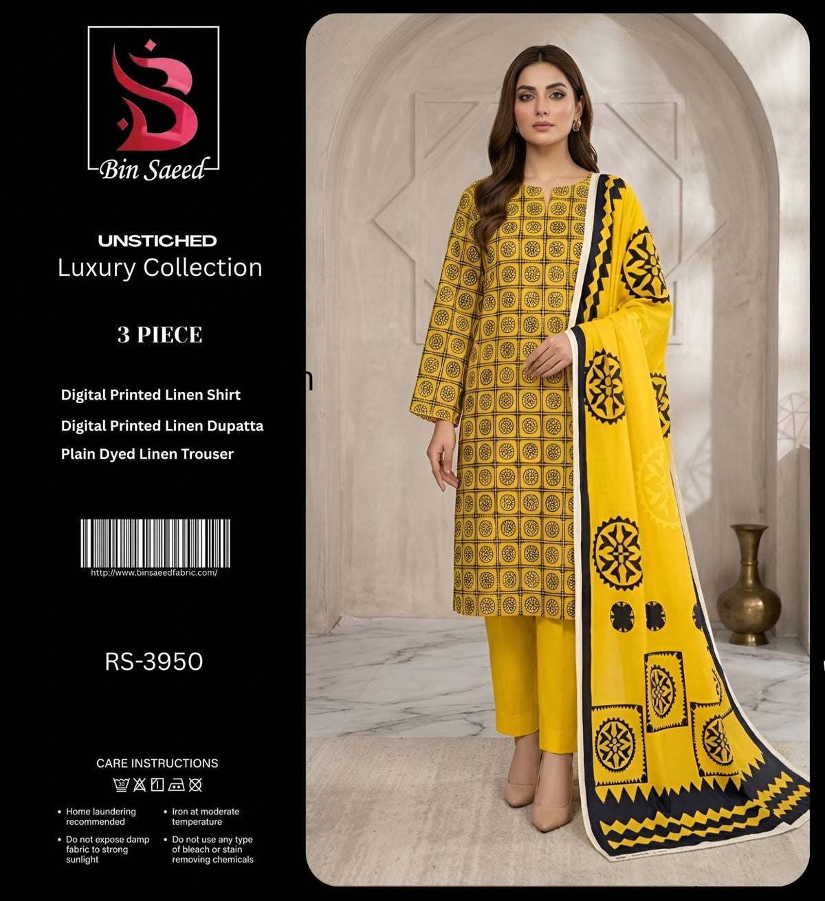 BIN SAEED LINEN 3-PIECE