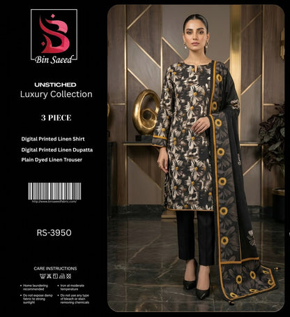 BIN SAEED LINEN 3-PIECE