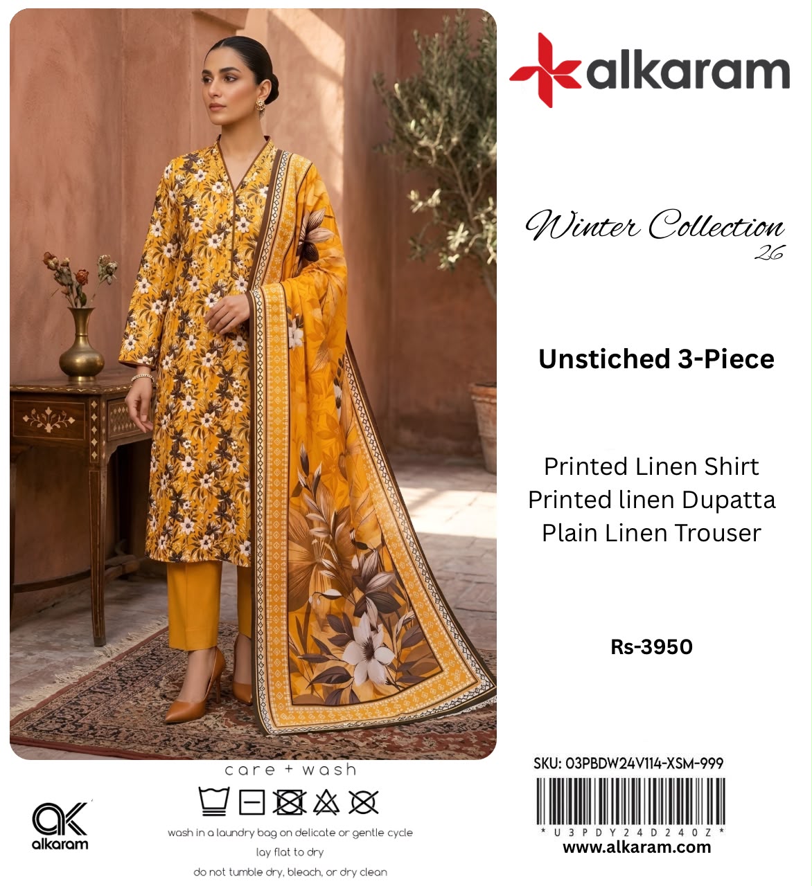 AL KARAM LINEN 3-PIECE