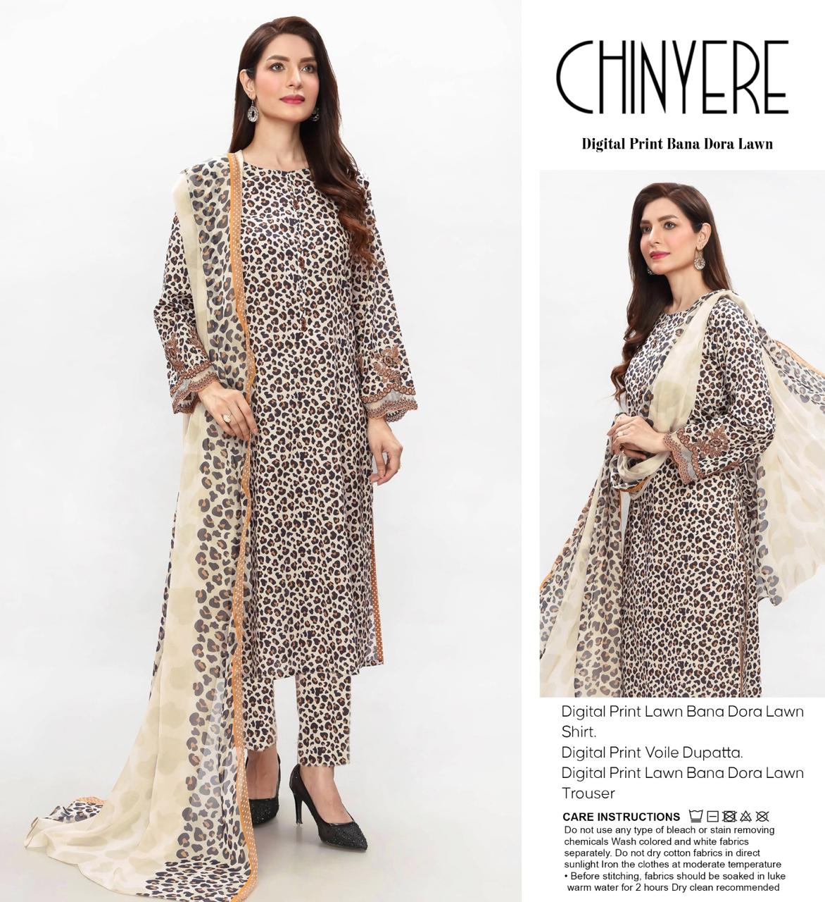 CHINYERE DORYA LAWN THREE PIECE