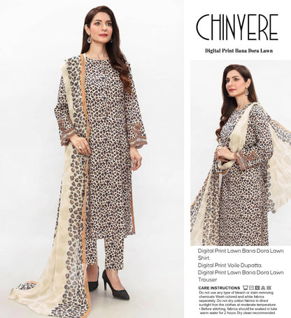 CHINYERE DORYA LAWN THREE PIECE