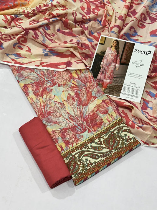 ZEEN LAWN THREE PIECE
