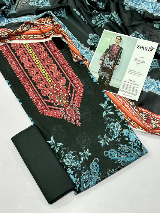 ZEEN LAWN THREE PIECE