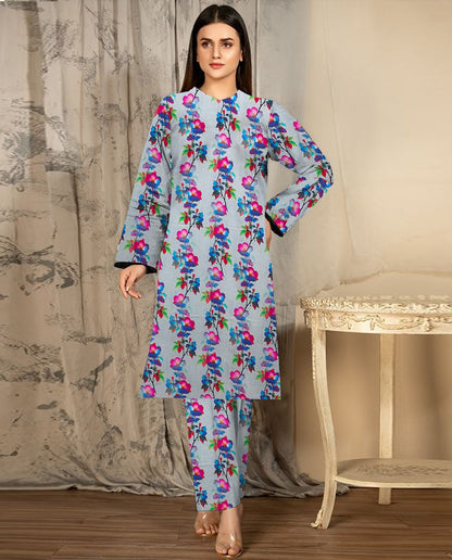AL KARAM LINEN TWO PIECE ALLOVER