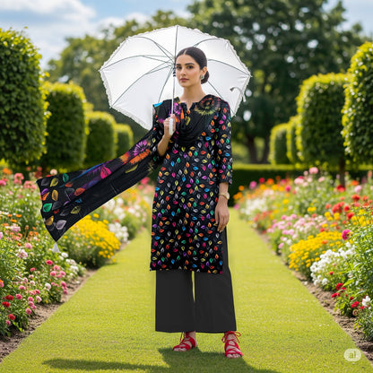 TAWAKAL LINEN THREE PIECE